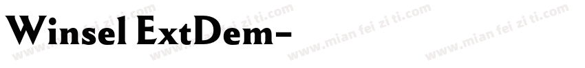 Winsel ExtDem字体转换